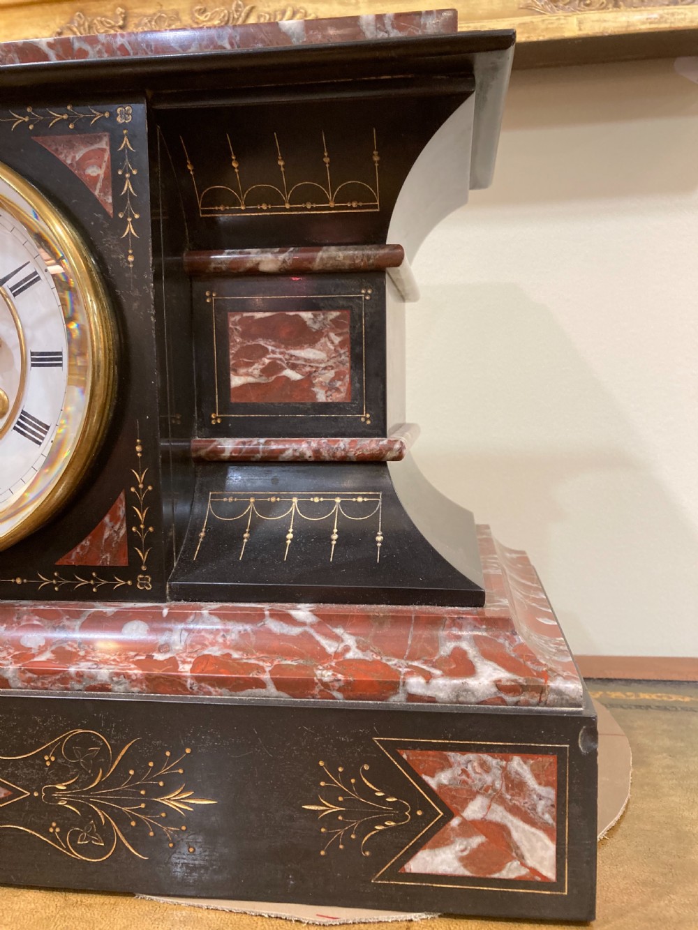 A Striking 19th C. French Marble Clock  View II