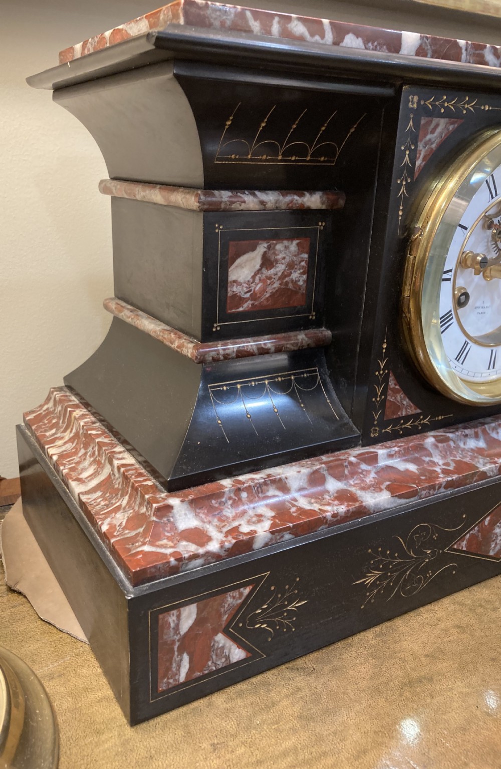 A Striking 19th C. French Marble Clock  View III