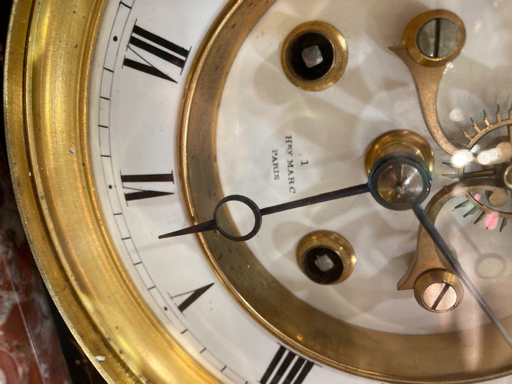A Striking 19th C. French Marble Clock  View IV