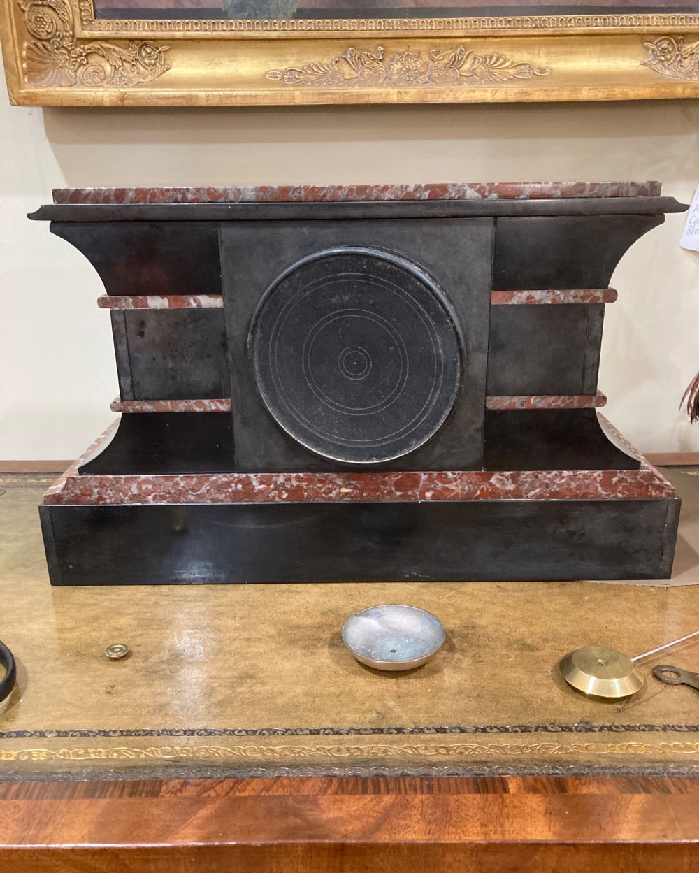 A Striking 19th C. French Marble Clock  View VI