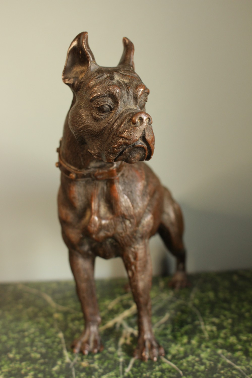 A Stunning Cast Bronze Of An Italian Mastiff C.1900 View V