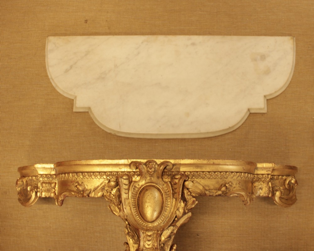 An Marble Top Console Table  View III