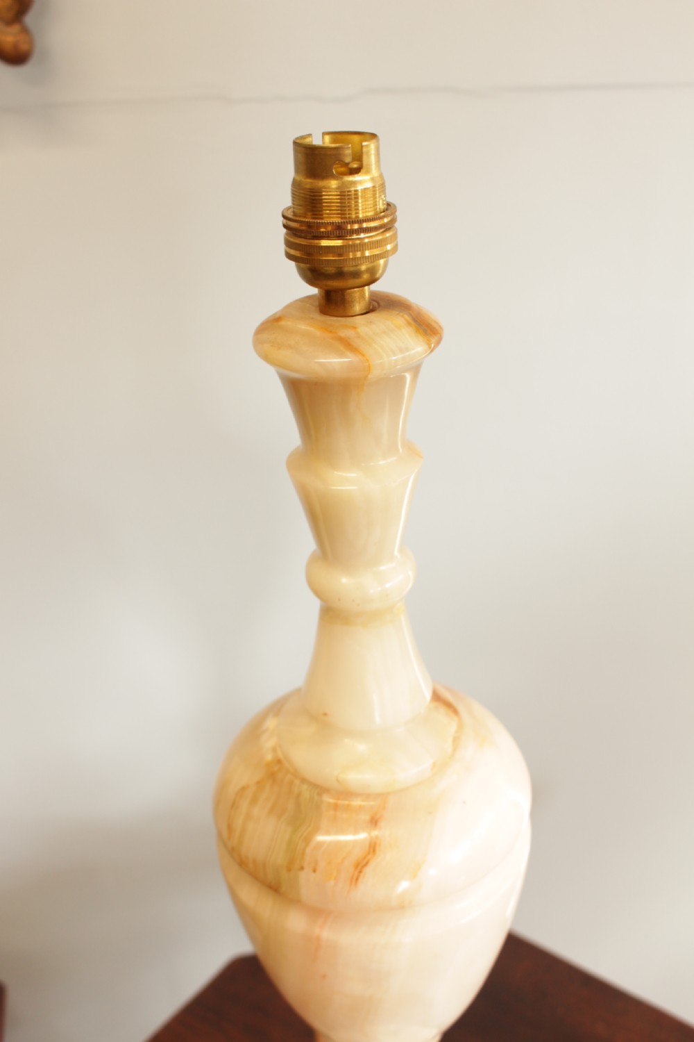 A Pair Of Italian 1930's Onyx Table Lamps  View II