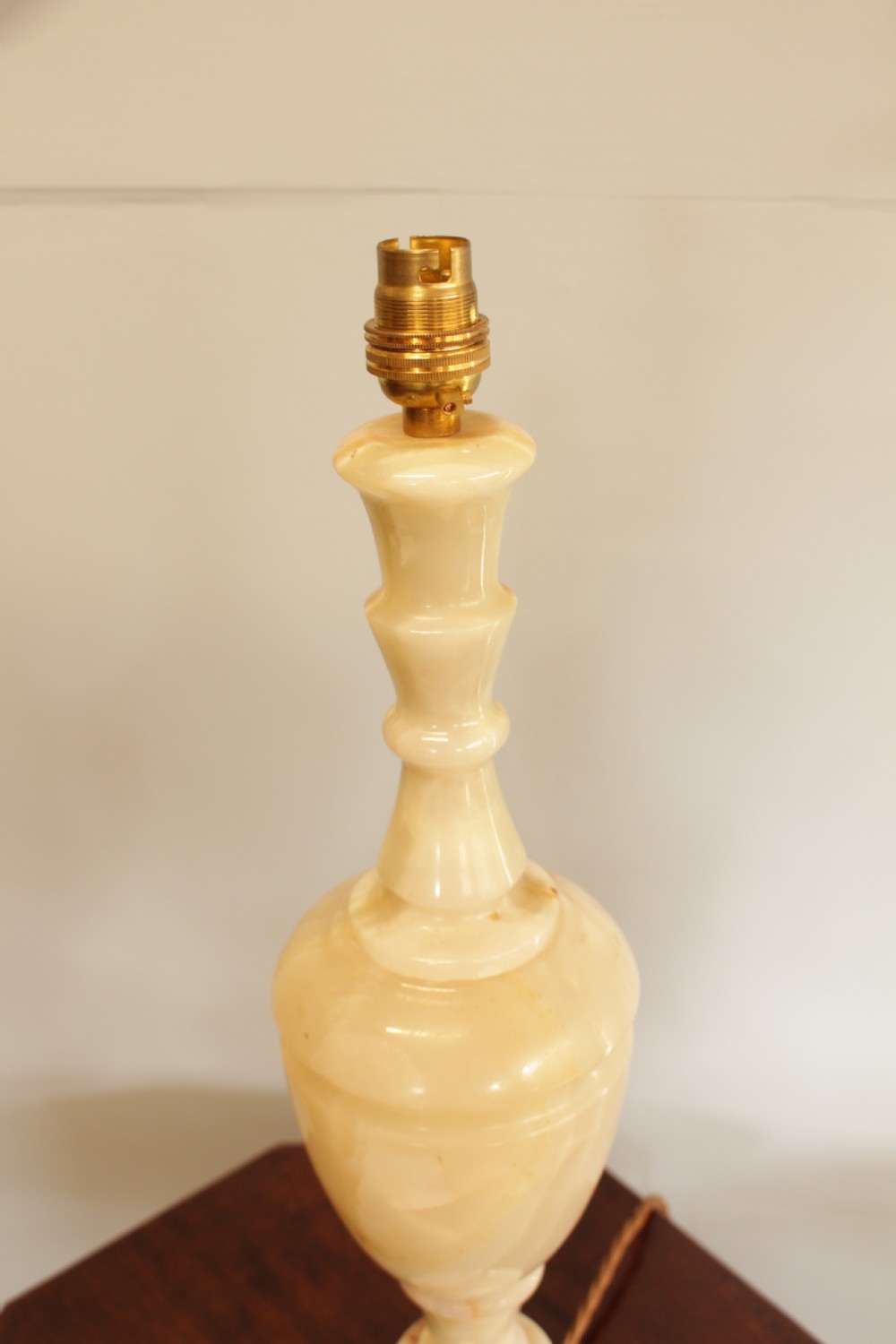 A Pair Of Italian 1930's Onyx Table Lamps  View V
