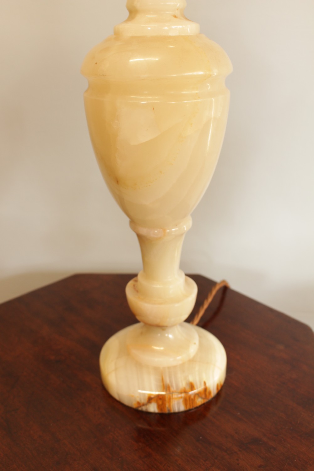 A Pair Of Italian 1930's Onyx Table Lamps  View VI