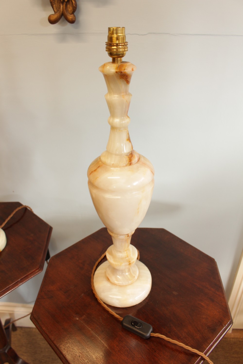A Pair Of Italian 1930's Onyx Table Lamps  View VII