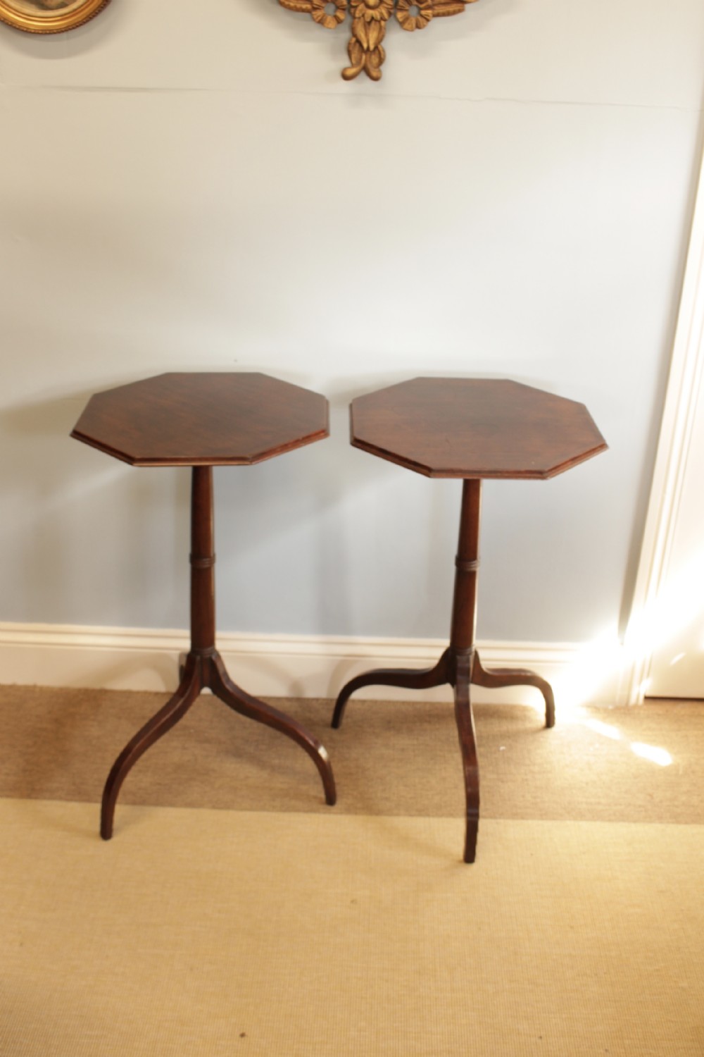 A Pair Of Georgian Mahogany Wine Tables