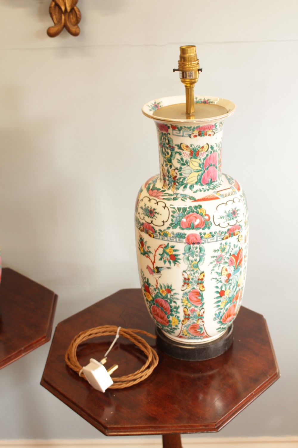 A Pair of Chinese Porcelain Table Lamps  View II