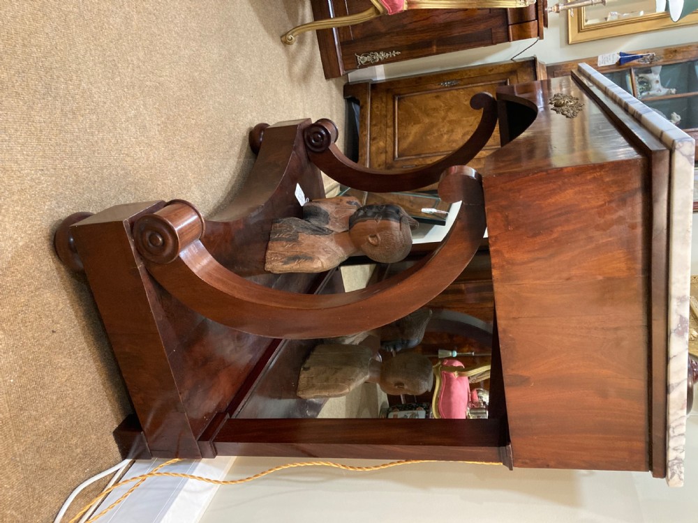 A Quality Mahogany Marble Top Console Table View II