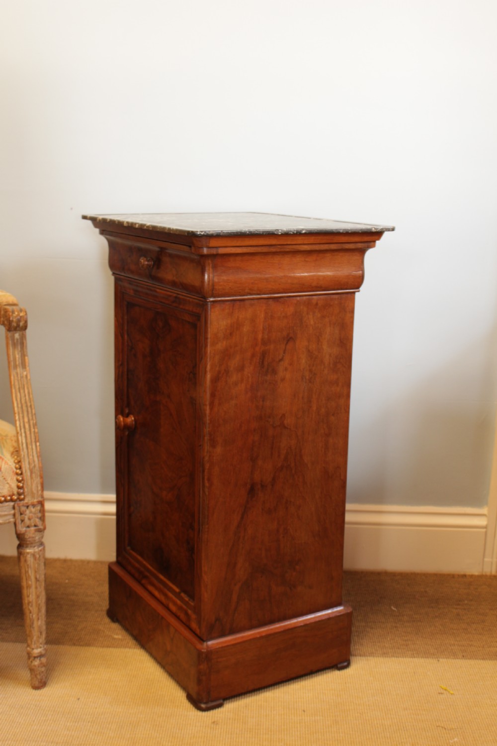 A 19th C. French Walnut Bedside Cabinet  View II