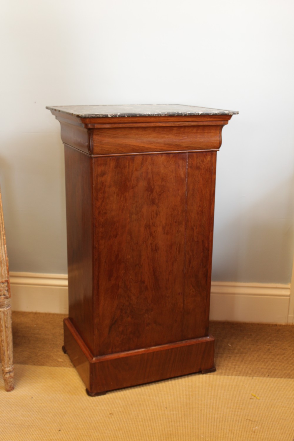 A 19th C. French Walnut Bedside Cabinet  View V