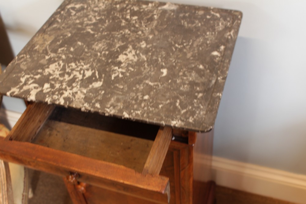 A 19th C. French Walnut Bedside Cabinet  View VIII