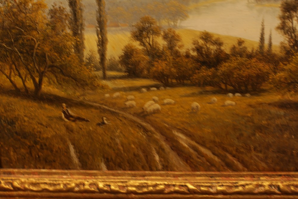 Early 20th C. Oil on Board Landscape Scene  View II