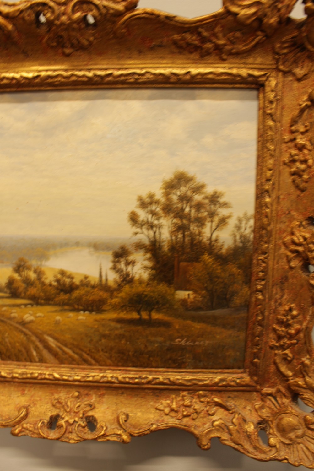 Early 20th C. Oil on Board Landscape Scene  View III