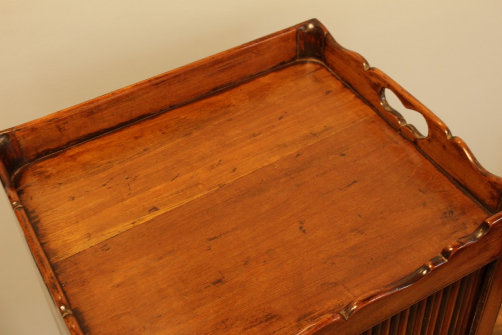 A Georgian Mahogany Bedside Cabinet  View II