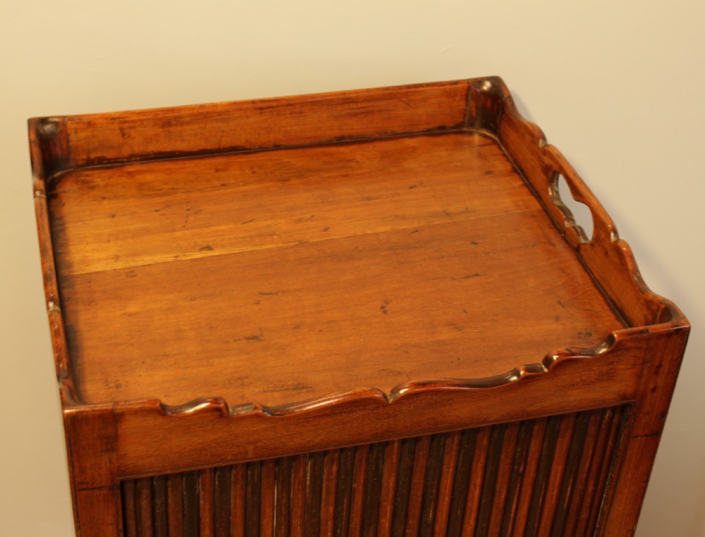 A Georgian Mahogany Bedside Cabinet  View V