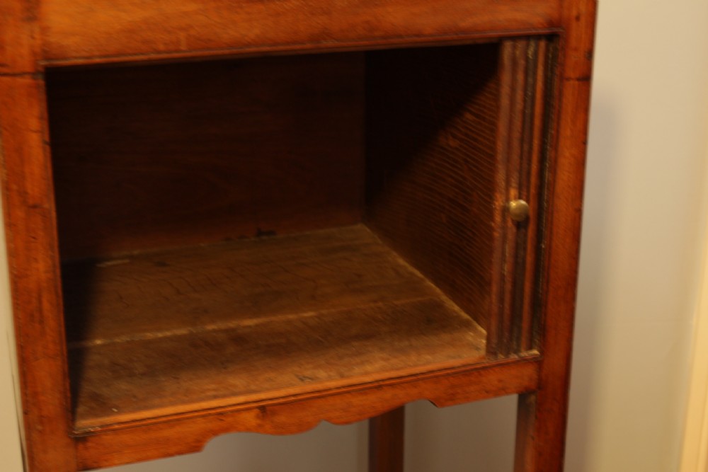 A Georgian Mahogany Bedside Cabinet  View VII