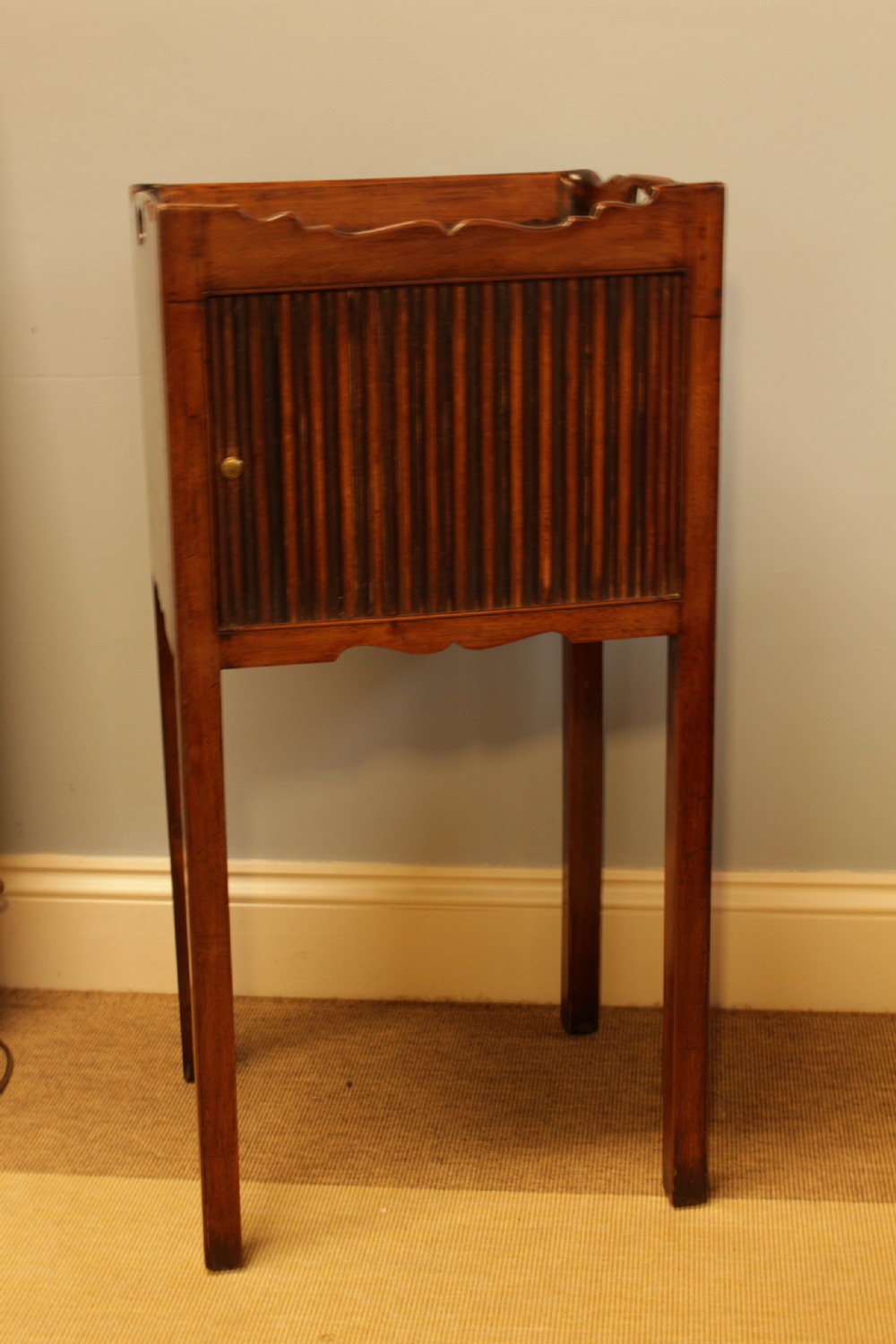 A Georgian Mahogany Bedside Cabinet  View IX