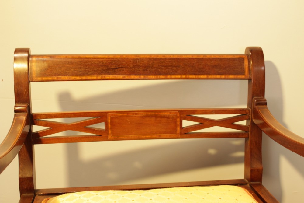 An Edwardian Mahogany Music Chair  View III