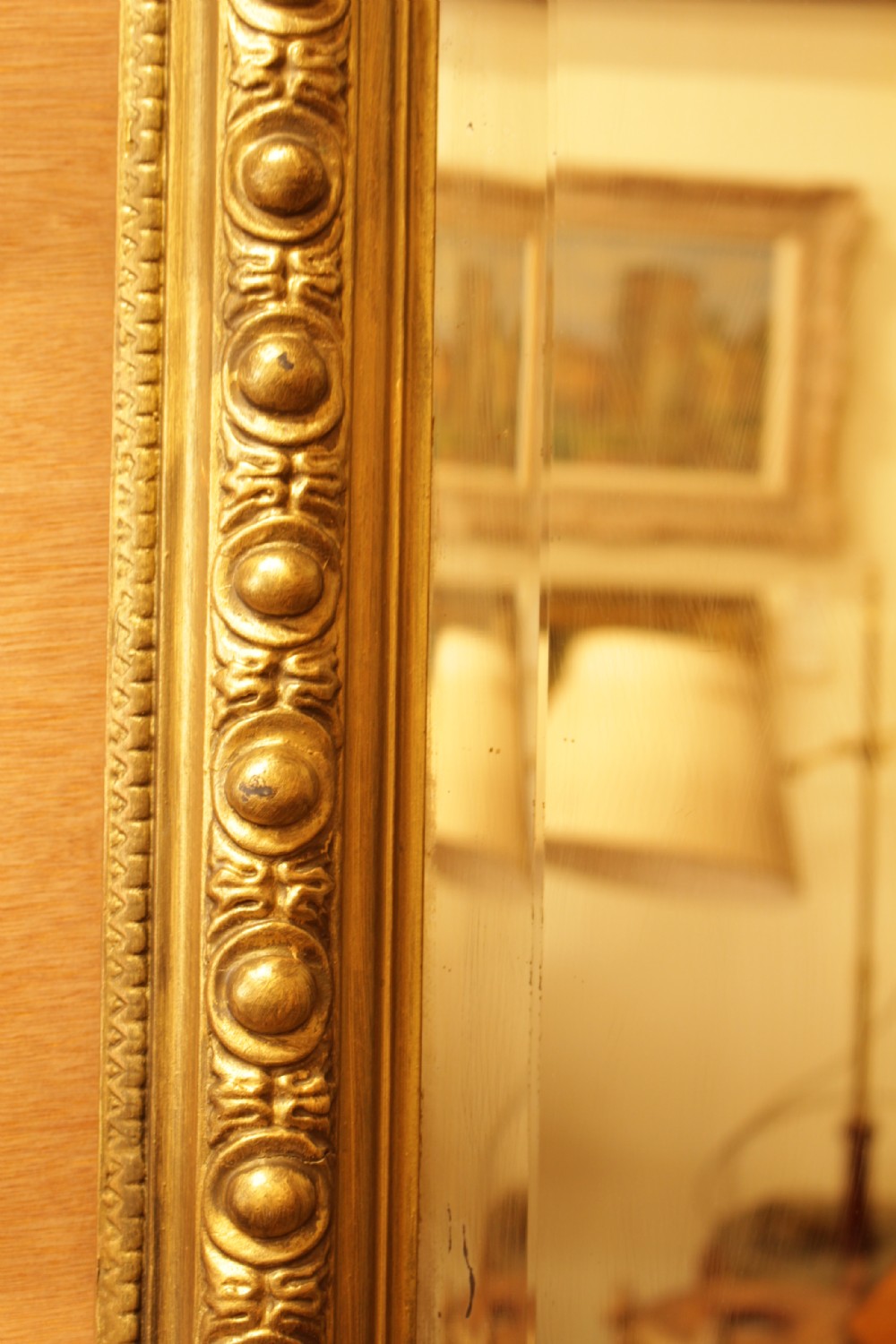 A Period French Gilt Beveled Edged 19th C. Mirror  View III