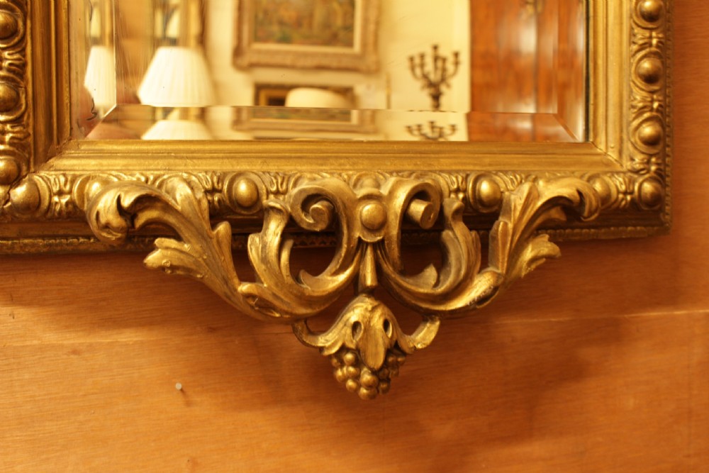 A Period French Gilt Beveled Edged 19th C. Mirror  View IV
