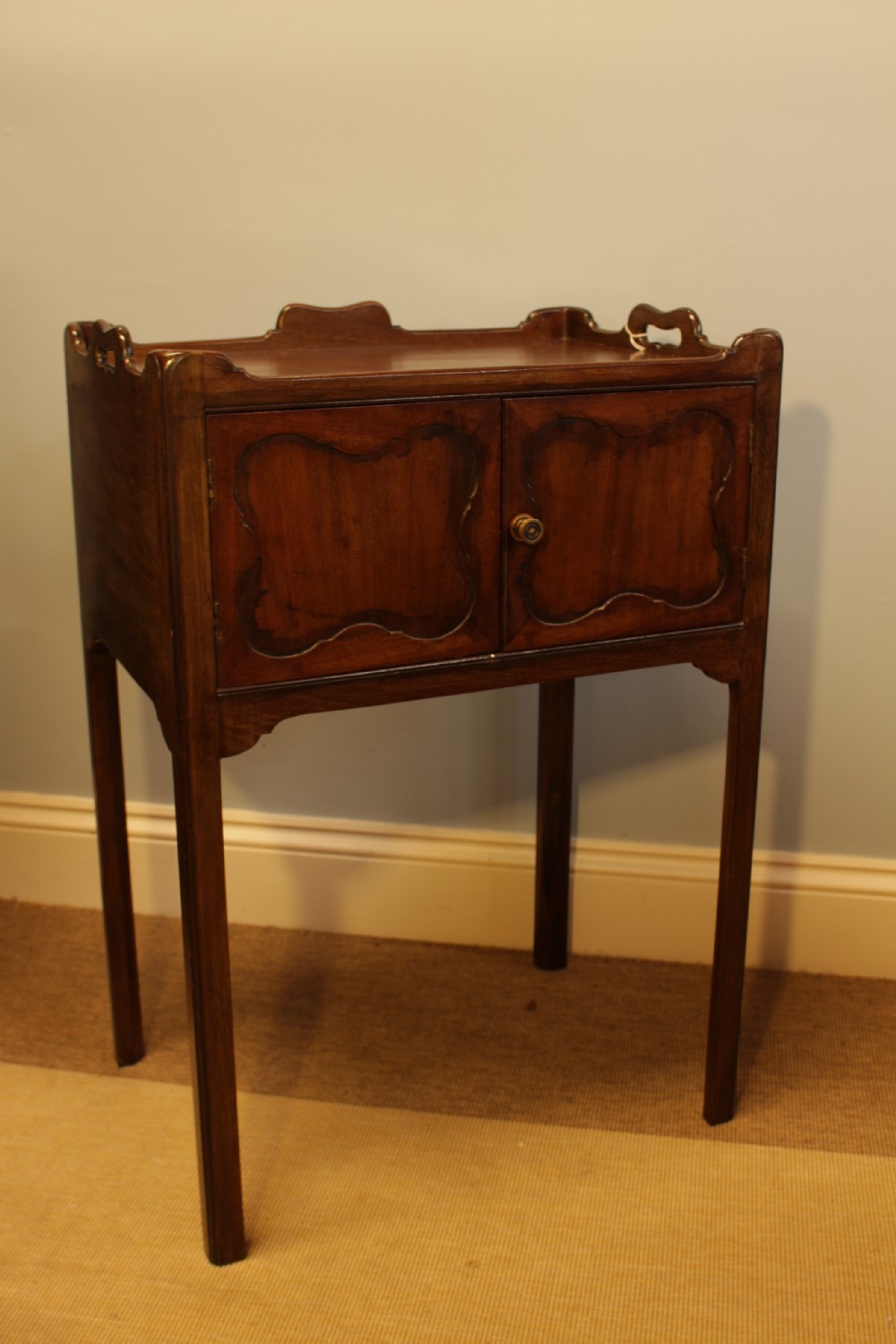 An Edwardian Mahogany Bedside Cabinet  View III