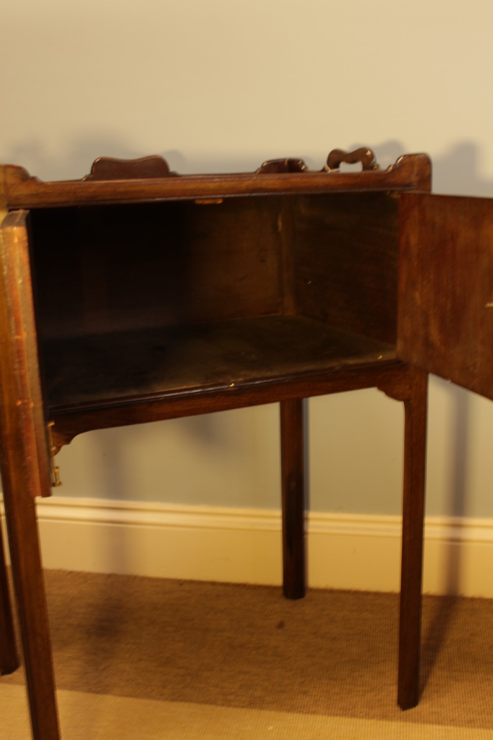 An Edwardian Mahogany Bedside Cabinet  View VII