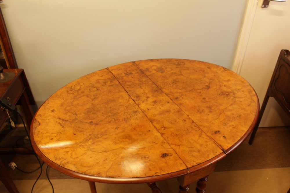 Burr Walnut Sutherland Table  View III