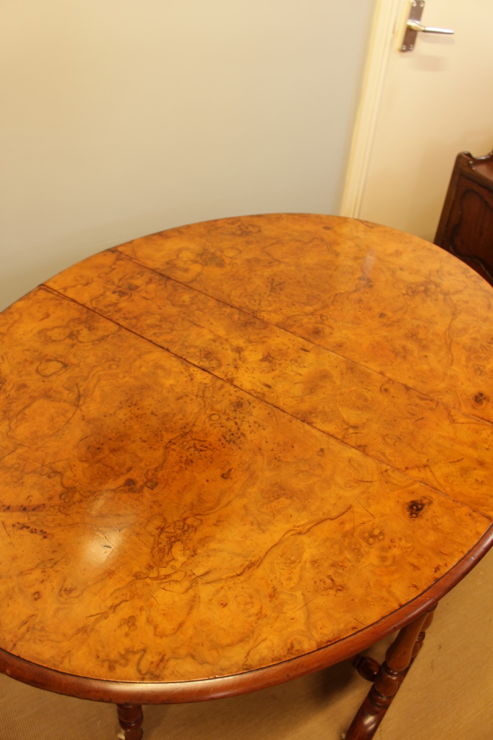 Burr Walnut Sutherland Table  View VI