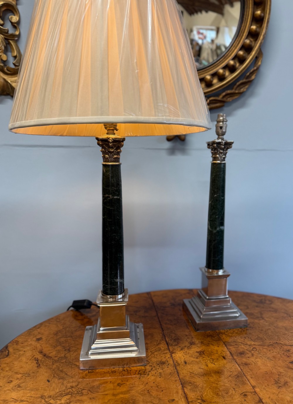 A Pair Of Corinthian Column Table Lamps View VI