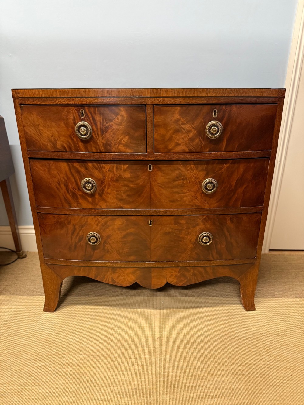 An Early 19th Century Flamed Mahogany Chest Of Drawers