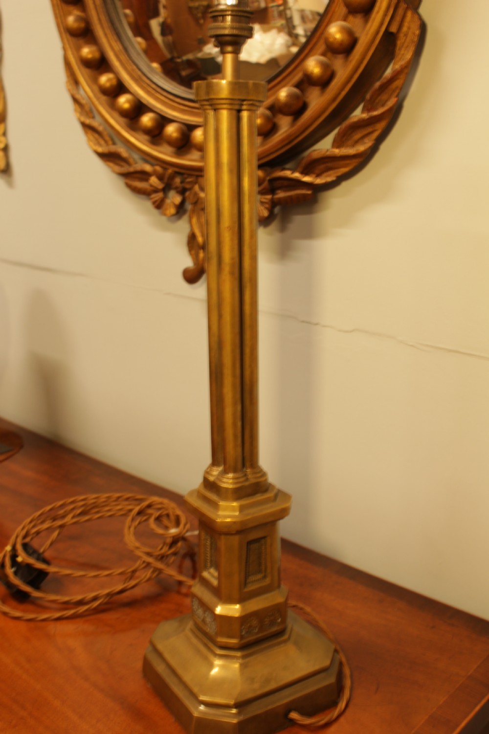 A Brass Table Lamp  View V