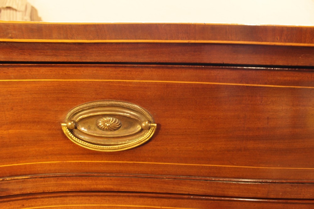 A Georgian Mahogany Serpentine Chest Of Drawers   View VI