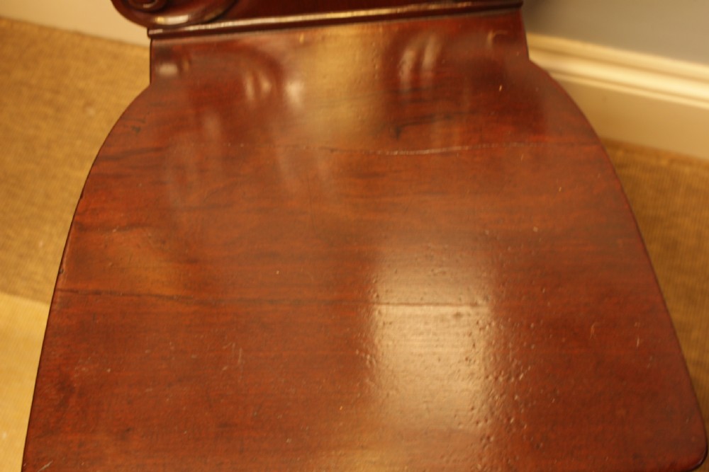 A 19th Century Mahogany Hall Chair  View IV