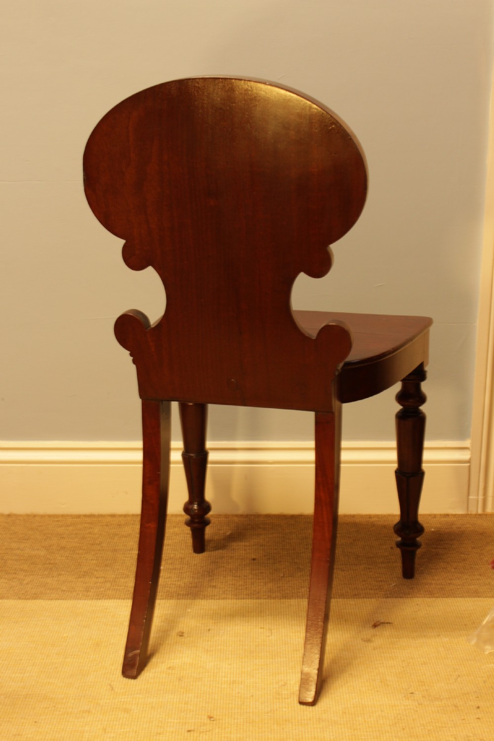 A 19th Century Mahogany Hall Chair  View VIII