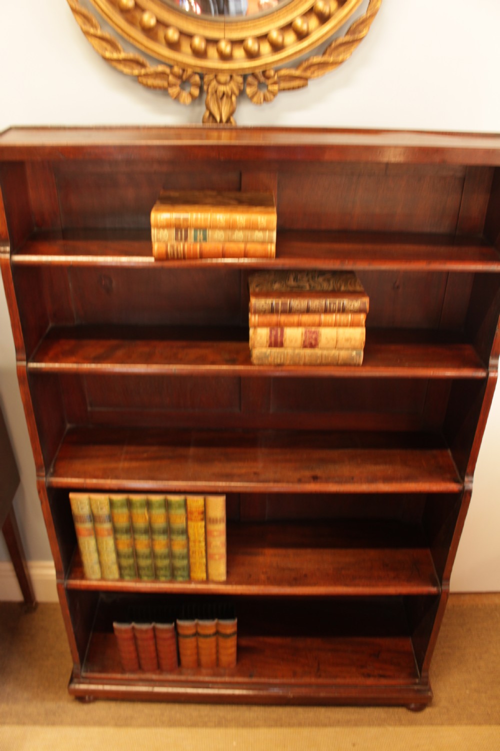 A Georgian Mahogany Waterfall Bookcase  View VIII