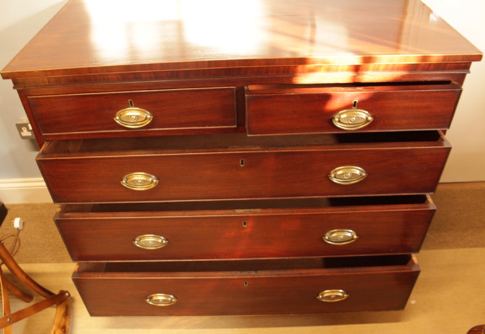 A Georgian Mahogany Chest of Drawers  View II