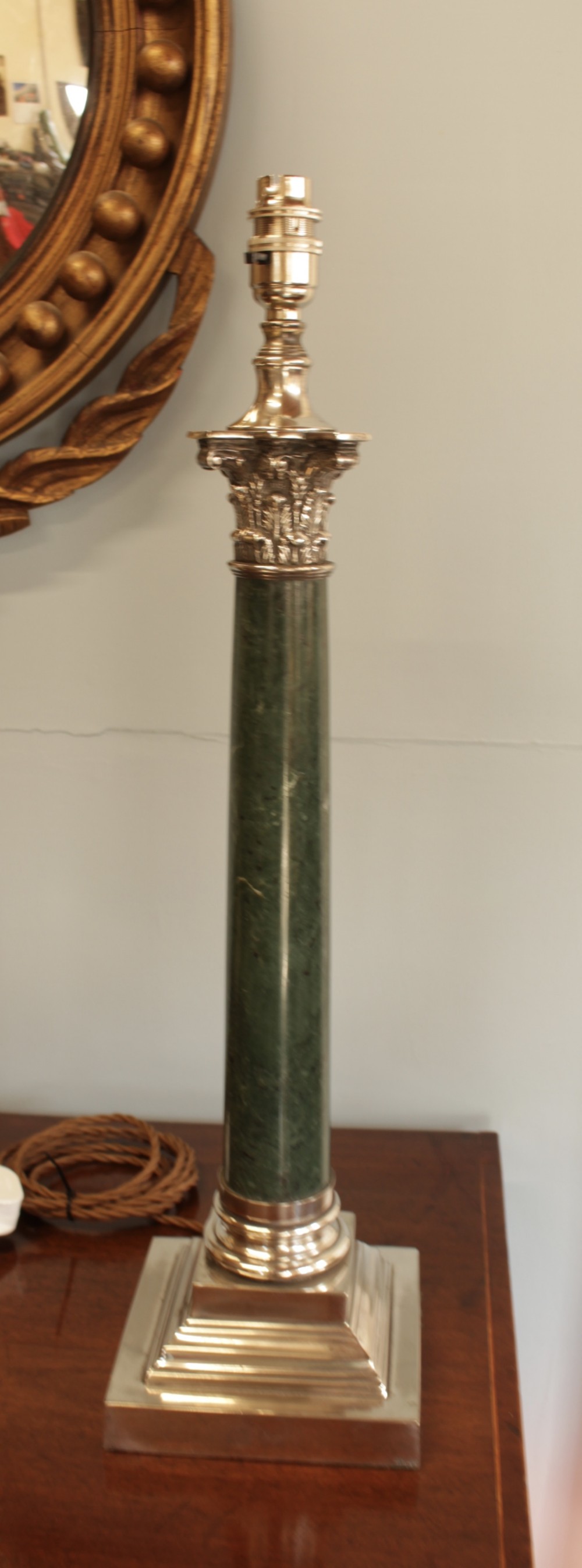 A Corinthian Column Table Lamps