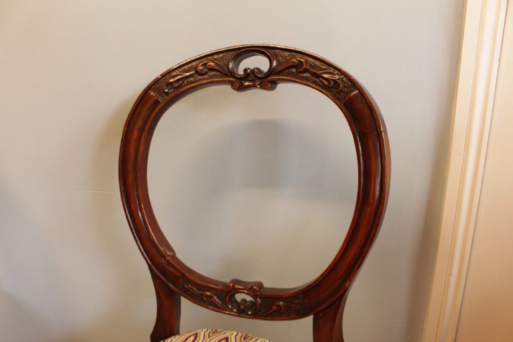 A Set Of Four Walnut Chairs C. 1880 View II
