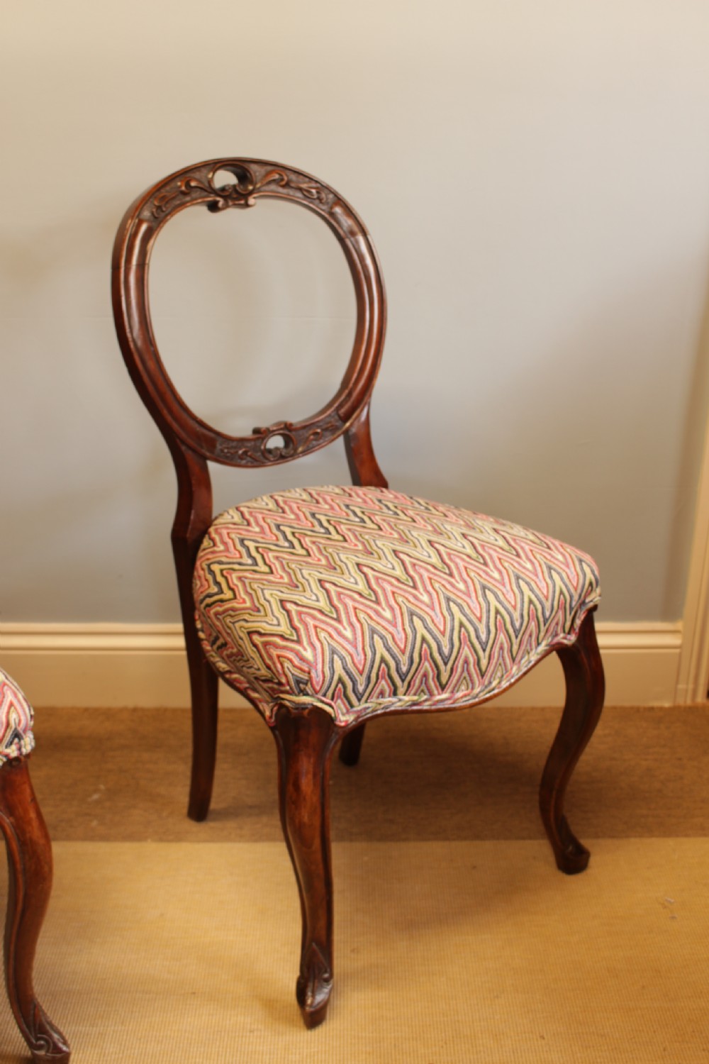 A Set Of Four Walnut Chairs C. 1880 View VII