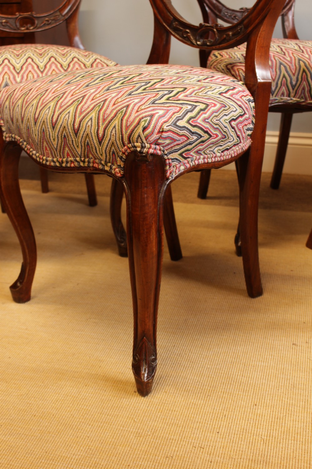 A Set Of Four Walnut Chairs C. 1880 View VIII