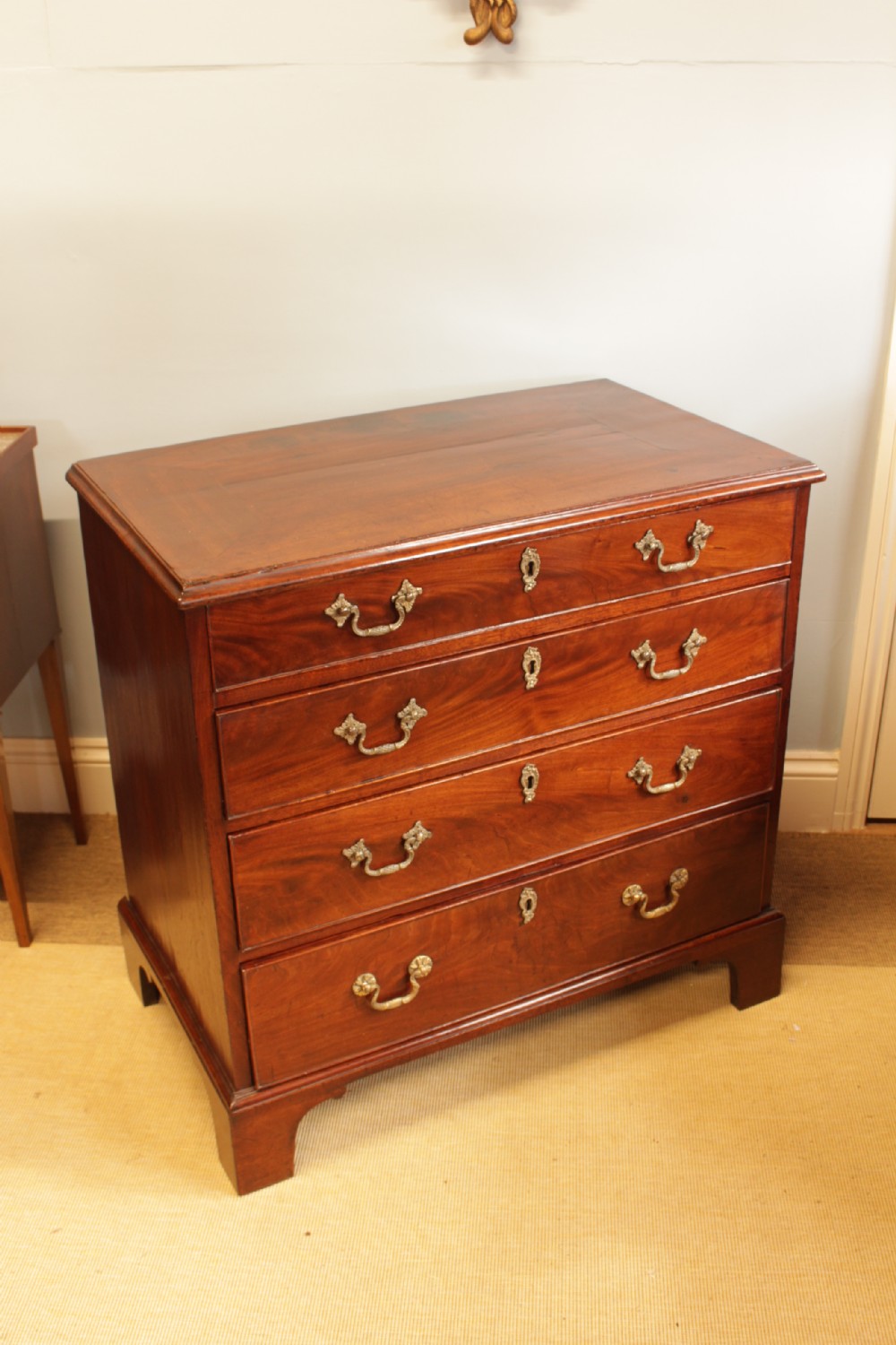 A Georgian Mahogany Chest Of Drawers 