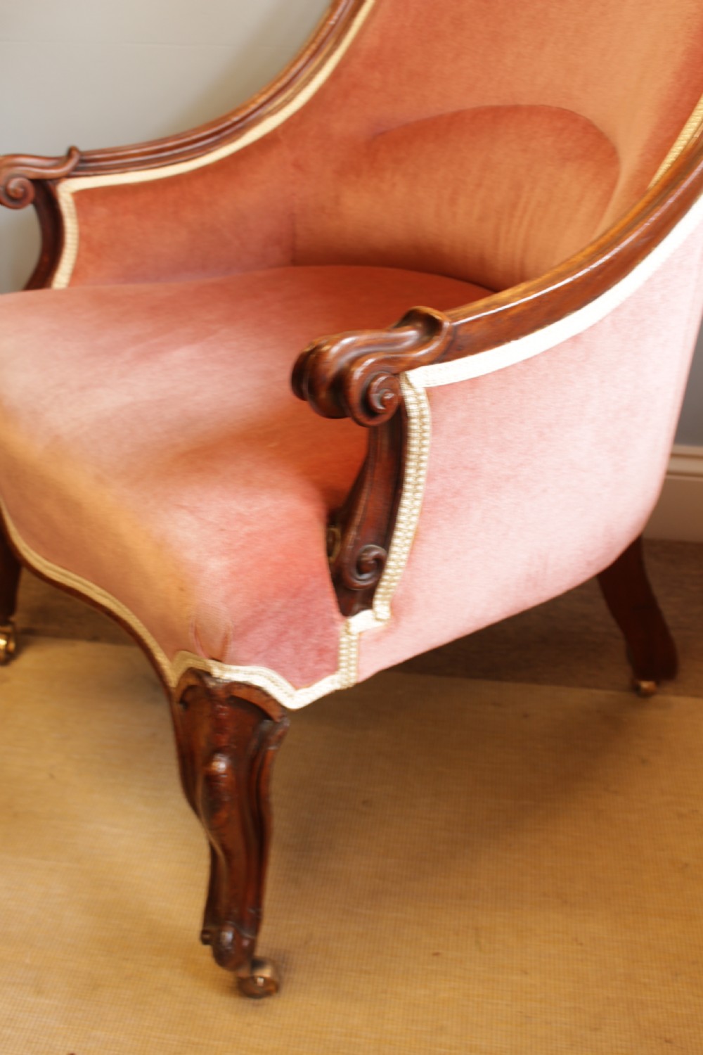 A Victorian Mahogany Arm Chair  View V