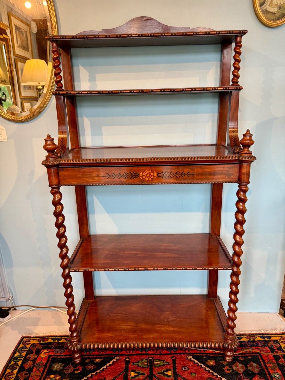 A Regency Mahogany Floor Standing Shelves