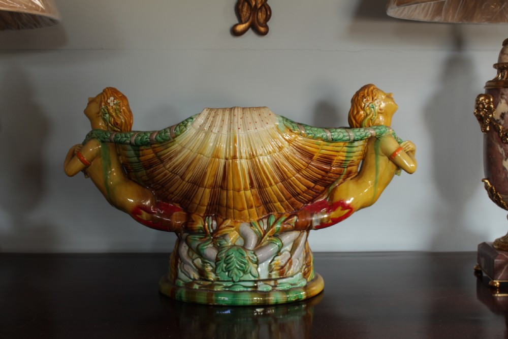 A Large Minton Majolica Table Centre Piece 