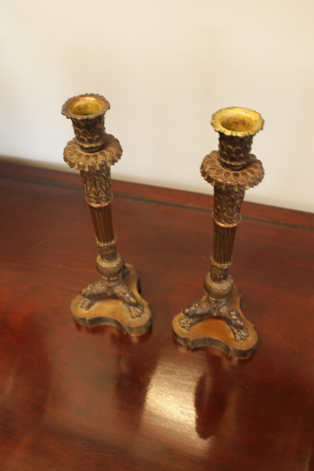 A Pair Of Bronze Candlesticks  View VI