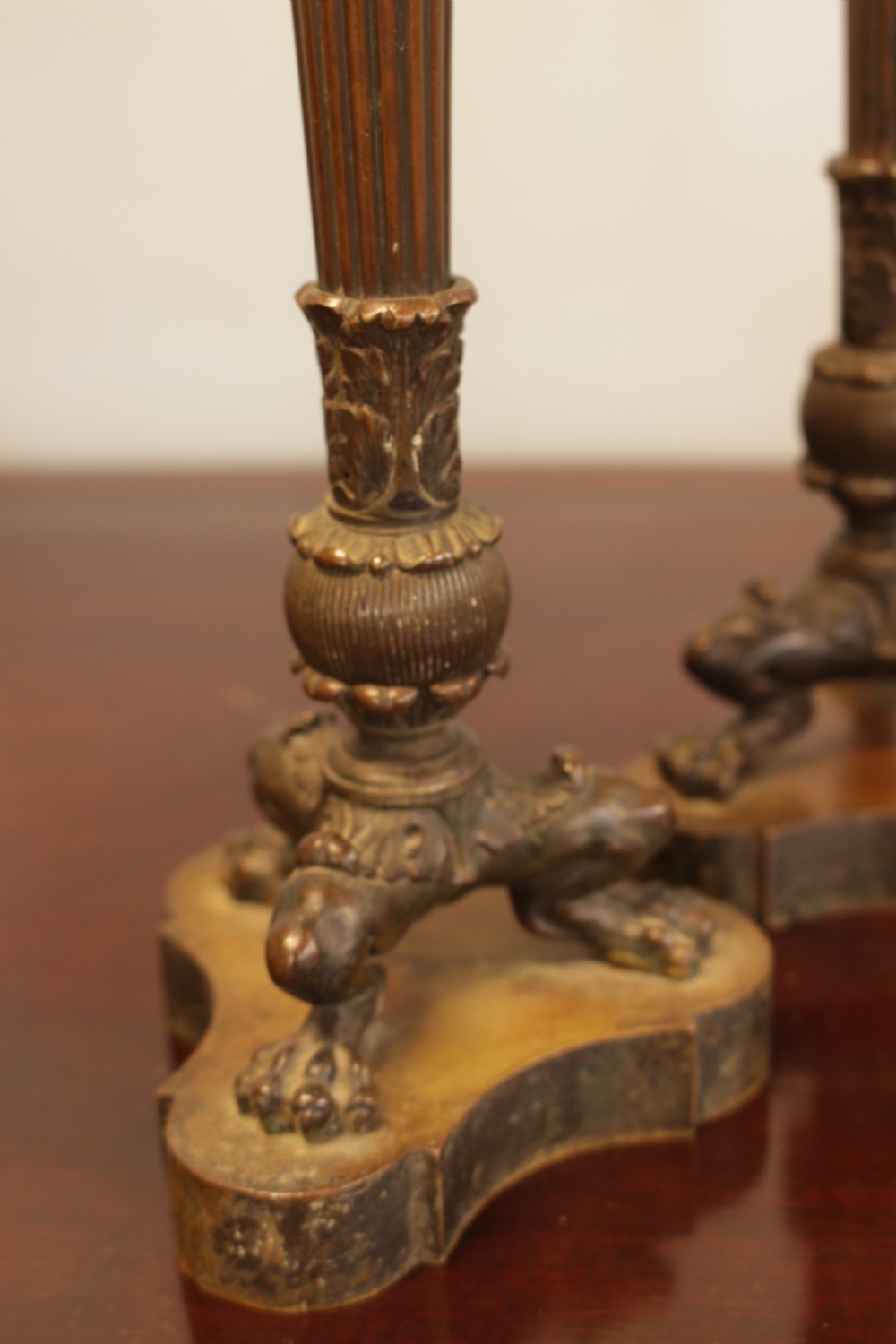 A Pair Of Bronze Candlesticks  View VII