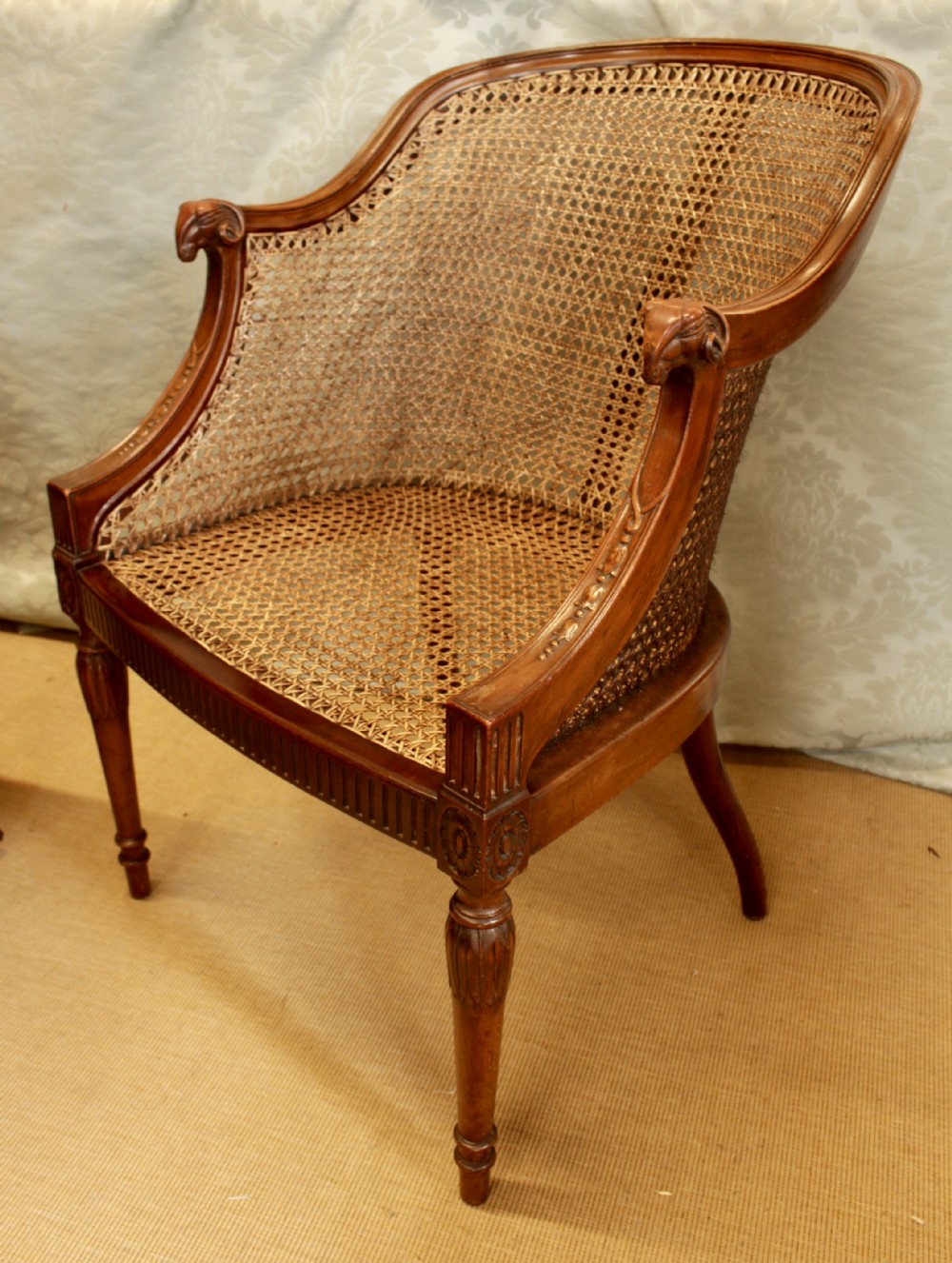 A Liberty London Mahogany Bergere Chair 