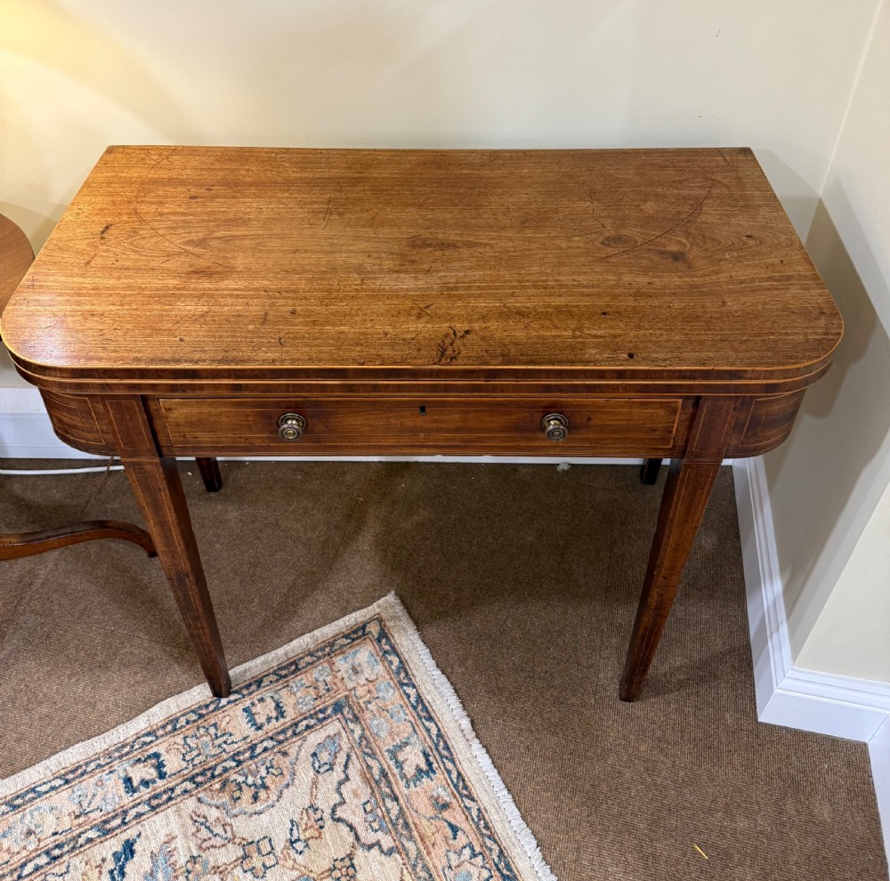 Regency Mahogany Tea Table (c. 1810–1820) View II