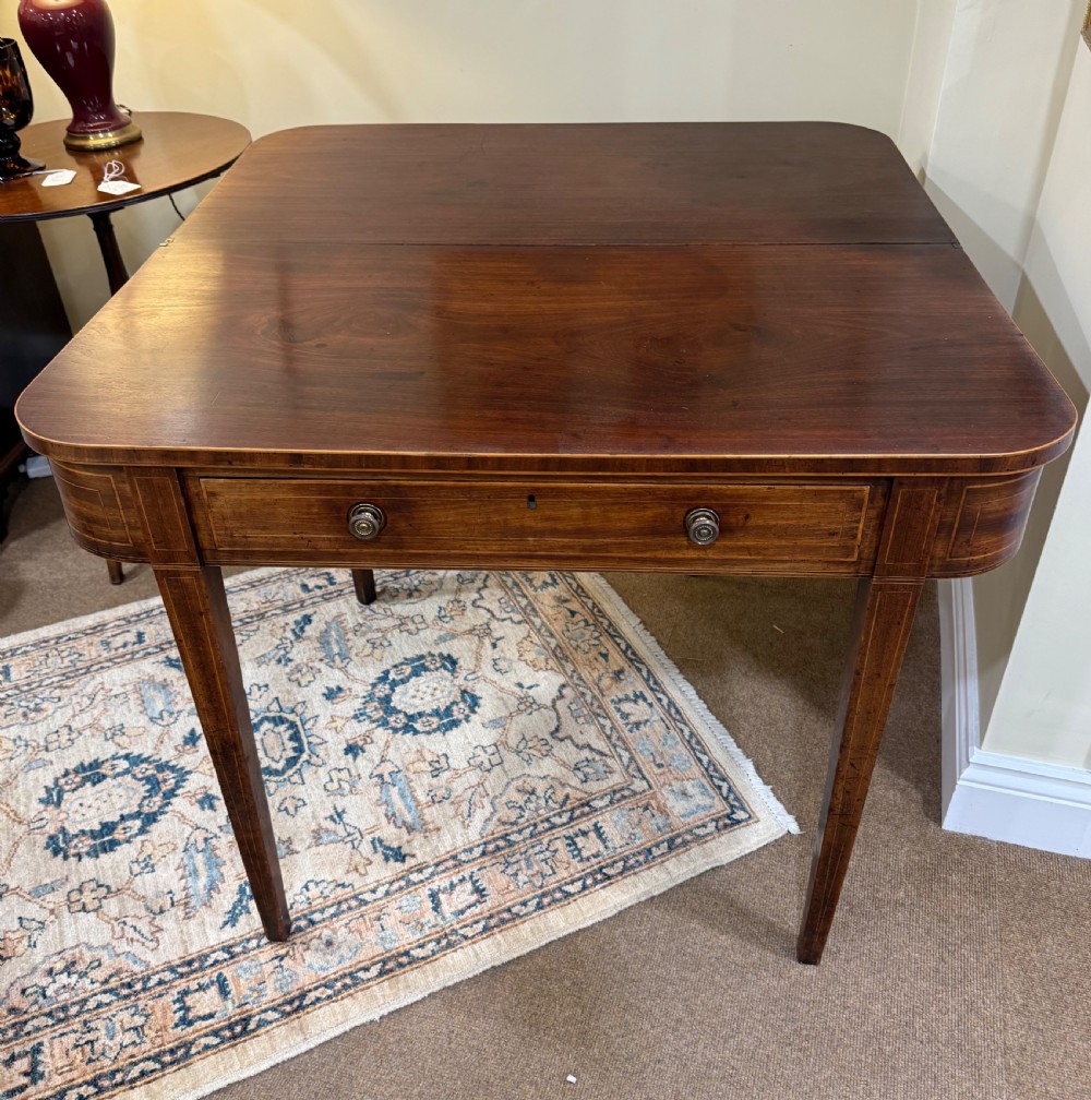 Regency Mahogany Tea Table (c. 1810–1820) View V